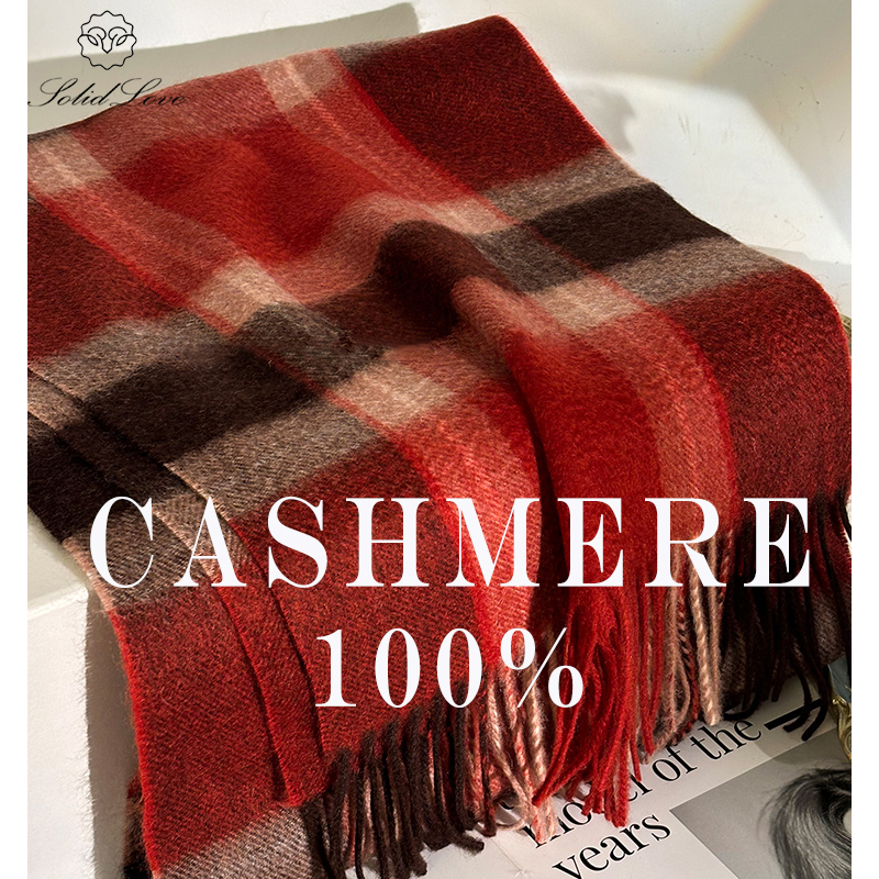 100% Cashmere Scarf   Plaid  W - Wool Scarf Men recension och pris