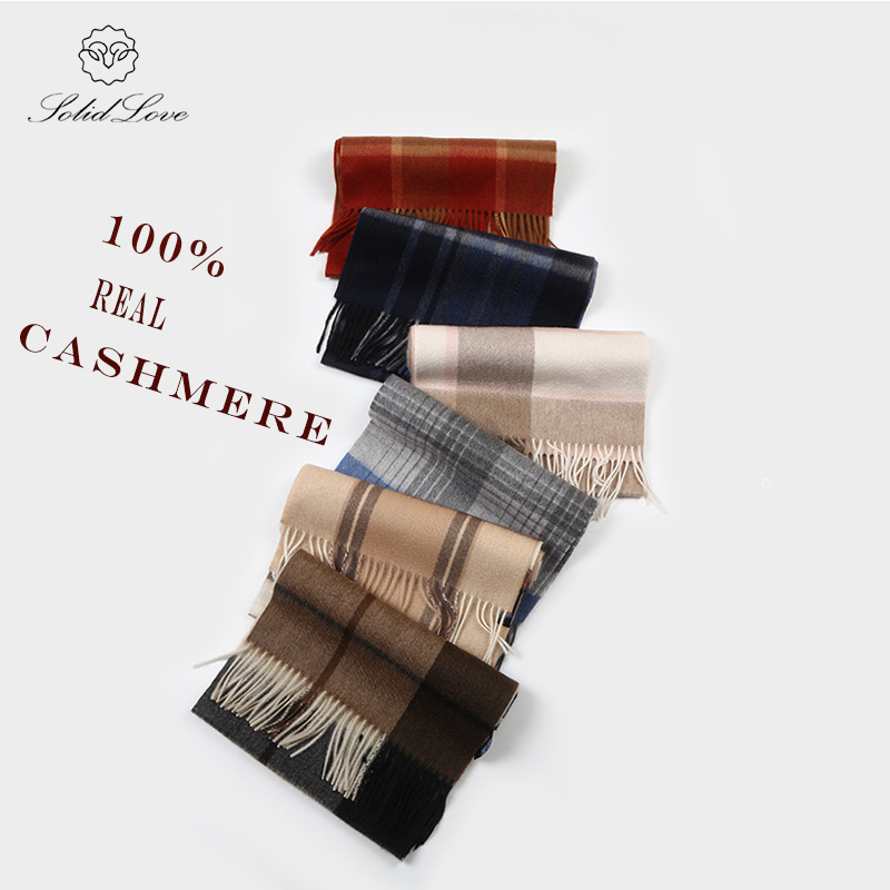 100% Cashmere Scarf   Plaid  W - Wool Scarf Men recension och pris