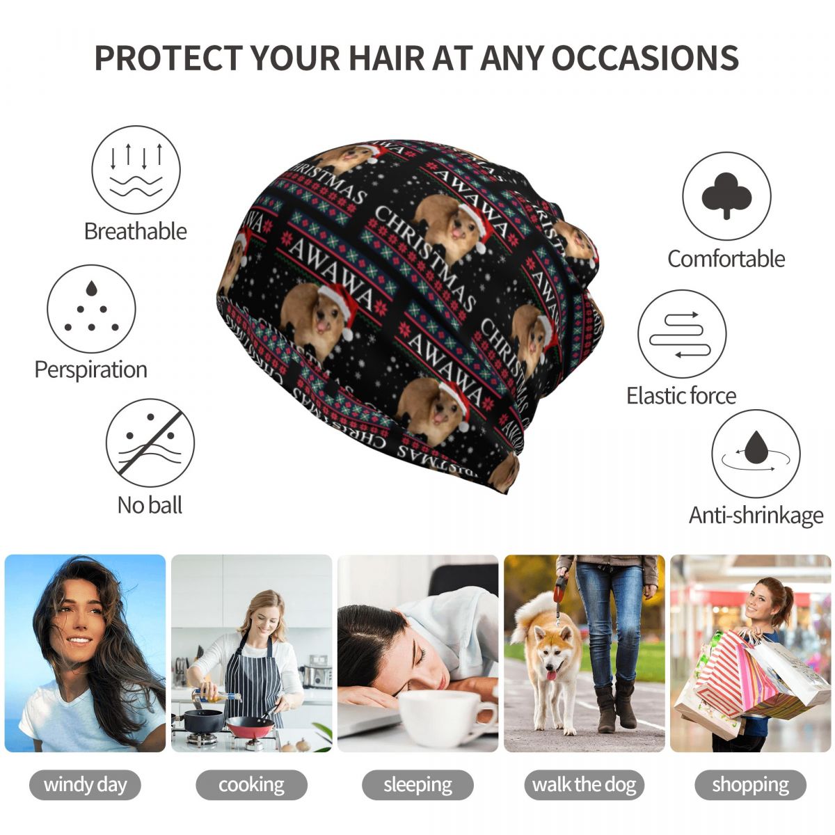 Rock Hyrax Merry Christmas Ugl - Knit Beanie Hat Warm recension och pris