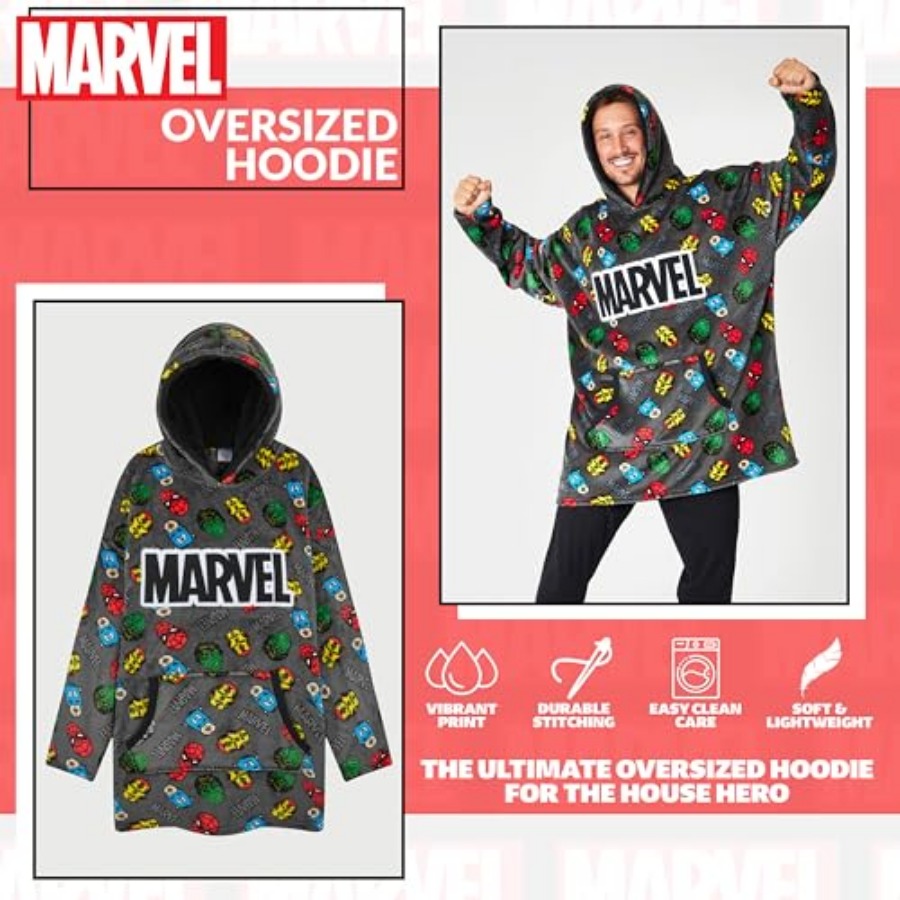 Avengers Blanket Hoodie for Me - Sherpa Hoodie Fleece recension och pris