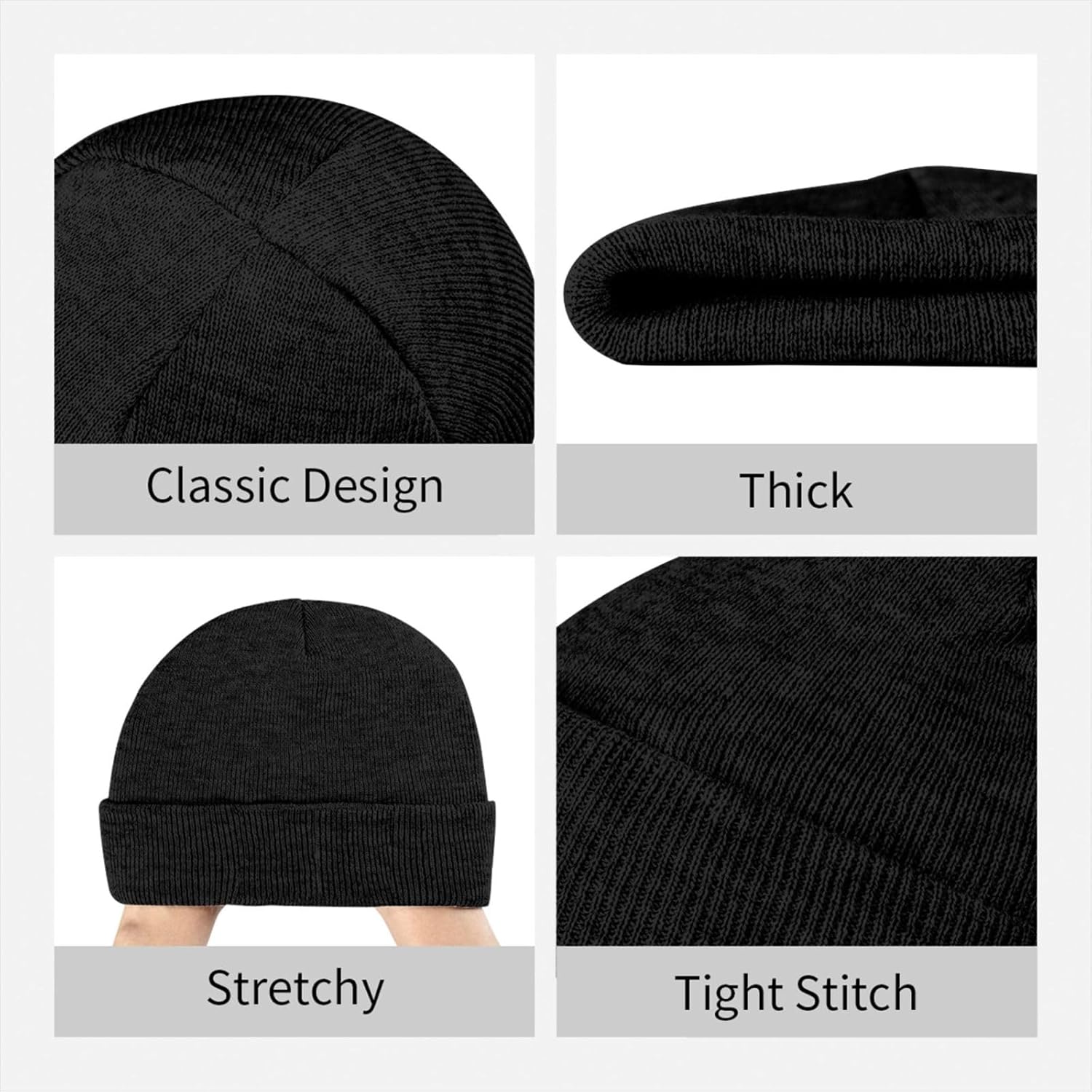Beanie for Men, Stretchable Kn - Knit Beanie Hat Warm recension och pris
