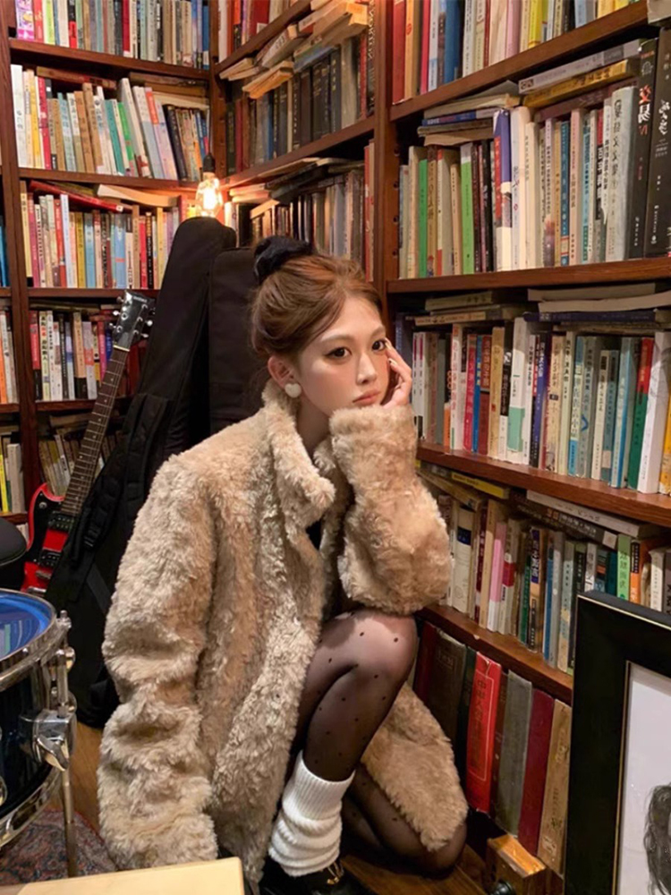 Lamb Wool Jacket Coat Woman Wa - Wool Coat Peacoat recension och pris