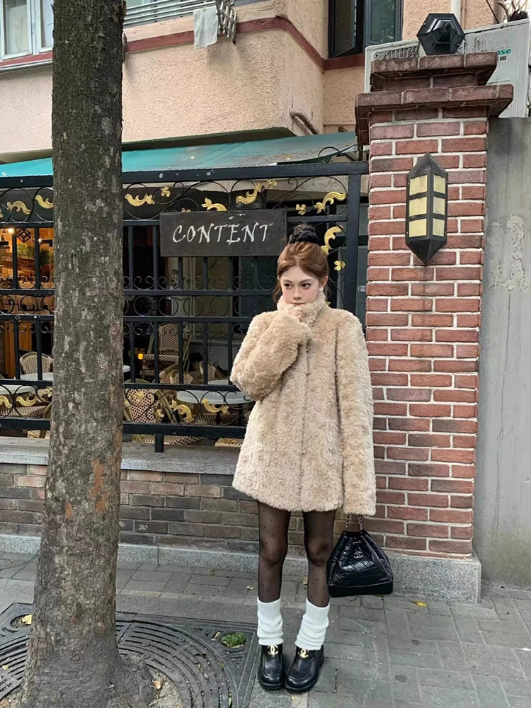 Lamb Wool Jacket Coat Woman Wa - Wool Coat Peacoat recension och pris