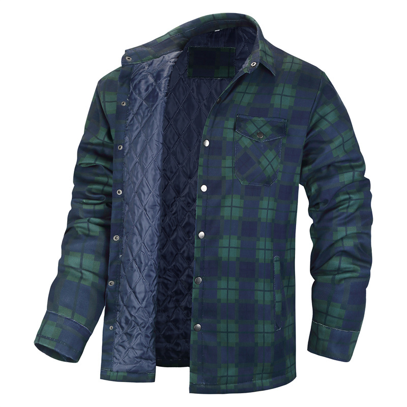 Winter Plaid Shirts For Mens T - Flannel Shirt Lined recension och pris
