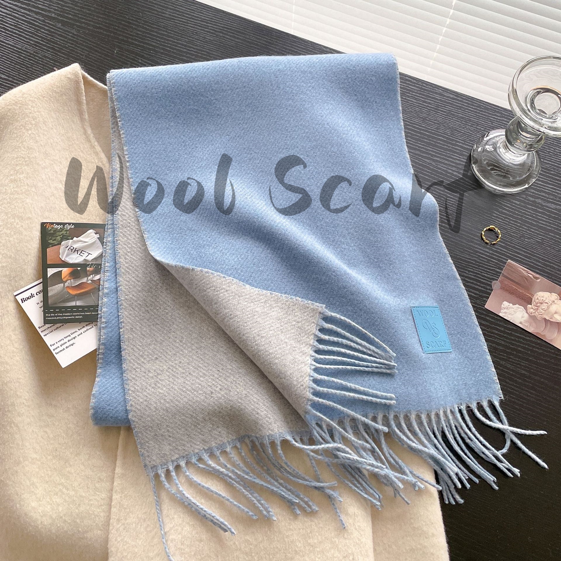 NEW Wool Winter Thick Warm Sca - Cashmere Pashmina Wrap recension och pris