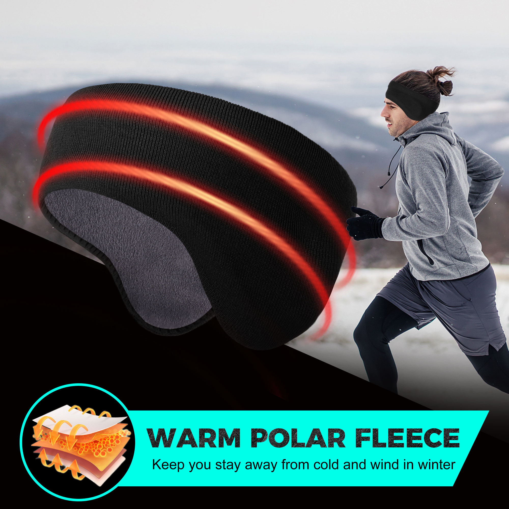 Winter Fleece Bandana Double-l - Winter Headband Fleece recension och pris