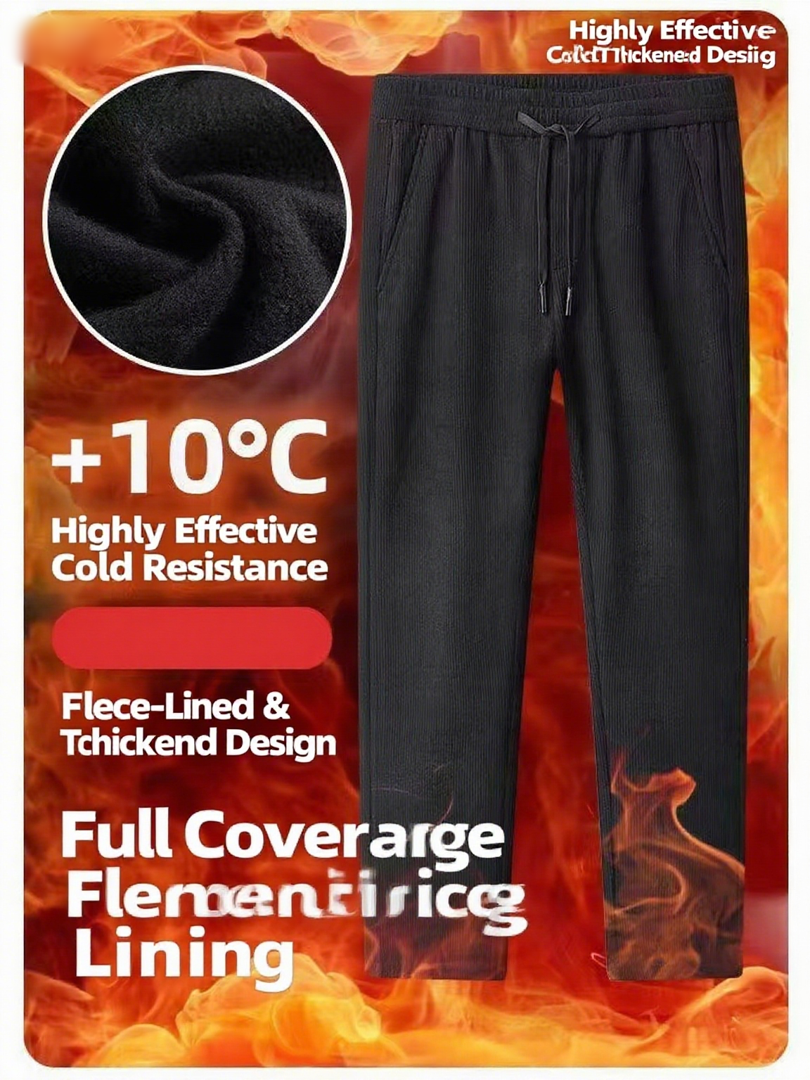 Black gray men's corduroy and  - Corduroy Pant Warm recension och pris