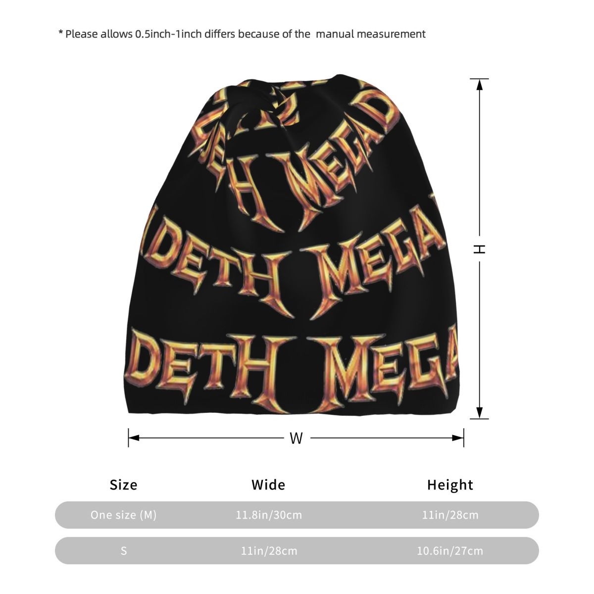 Megadeths Logo Bandana Neck Ga - Knit Beanie Hat Warm recension och pris