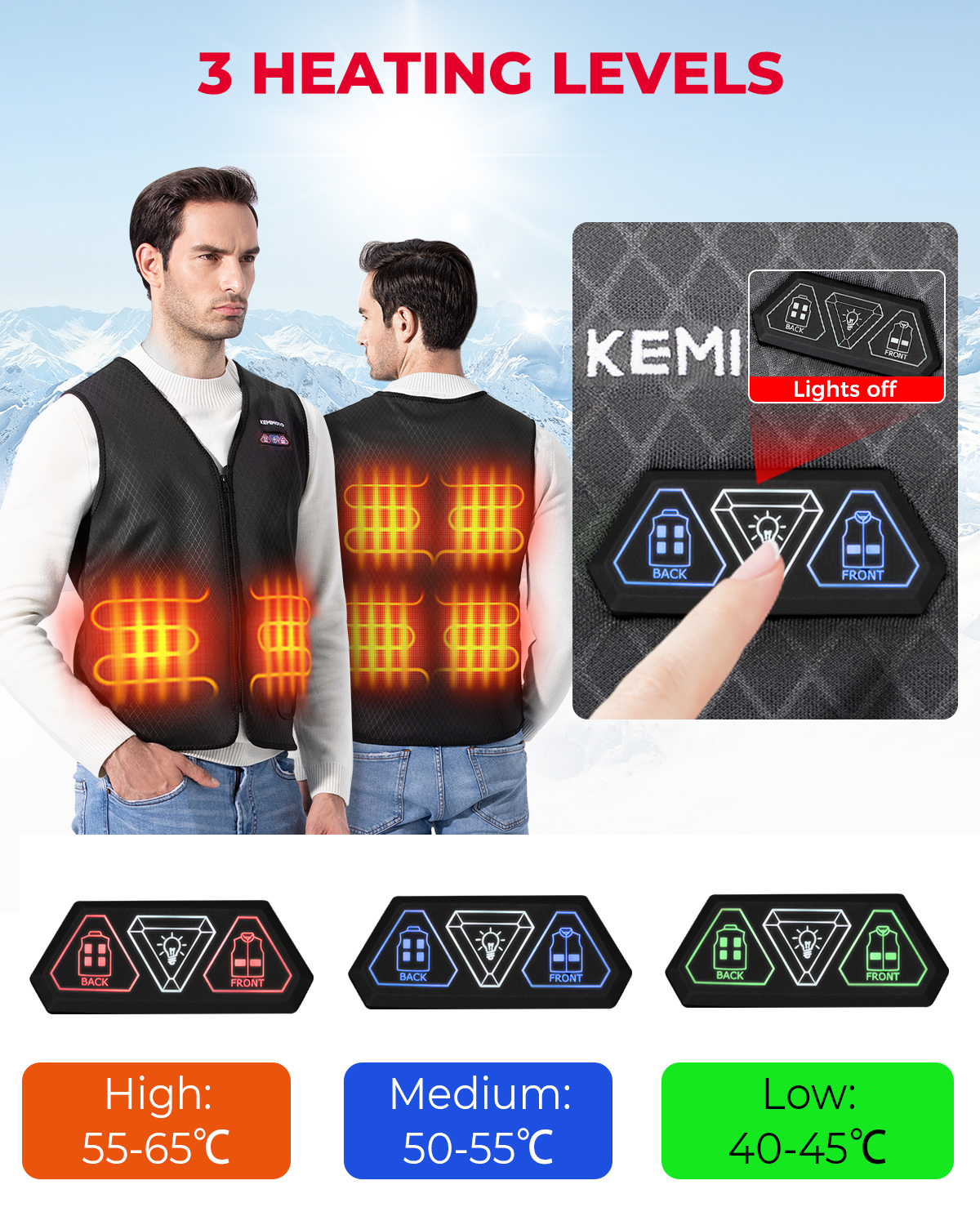 Lightweight Heated Vest USB Po - Heated Vest Battery recension och pris