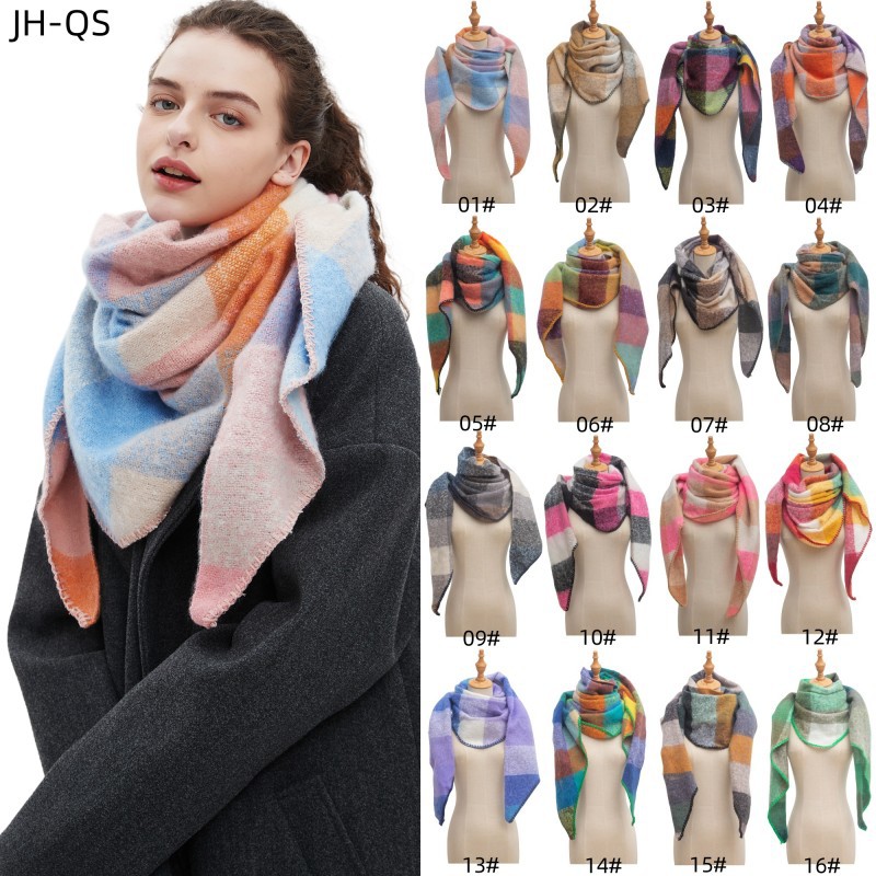 Women's Plaid Scarf Shawl  Sho - Shawl Wrap Winter recension och pris