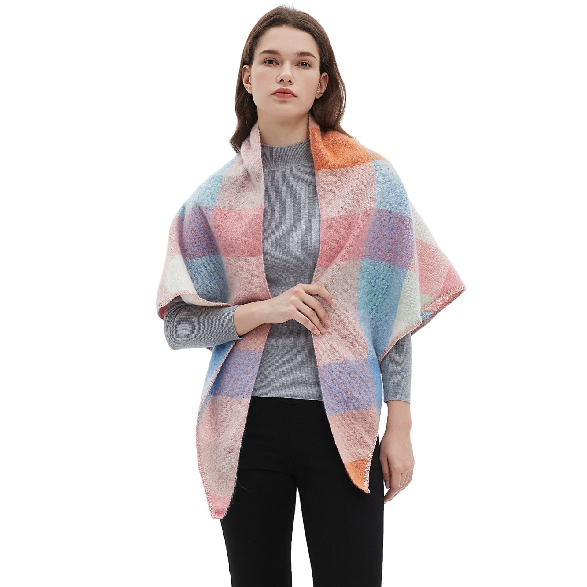 Women's Plaid Scarf Shawl  Sho - Shawl Wrap Winter recension och pris