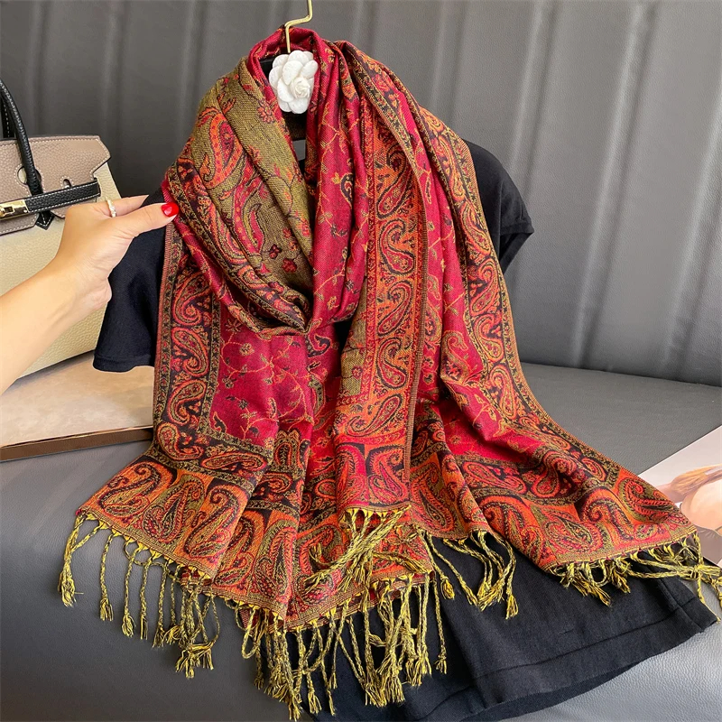 Tassel Blanket Design Thick Pa - Cashmere Pashmina Wrap recension och pris