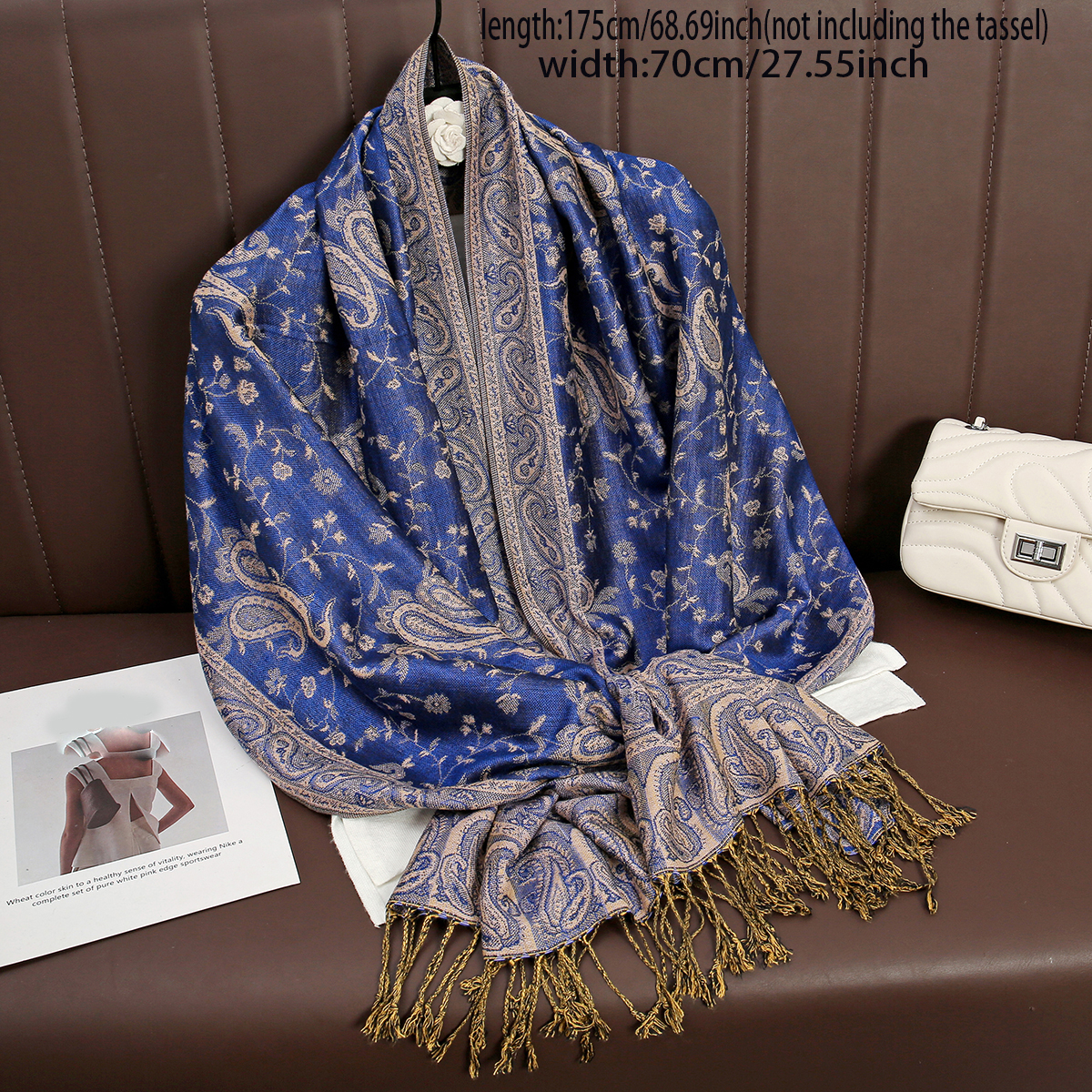 Luxury Brand Autumn Cashmere P - Cashmere Pashmina Wrap recension och pris