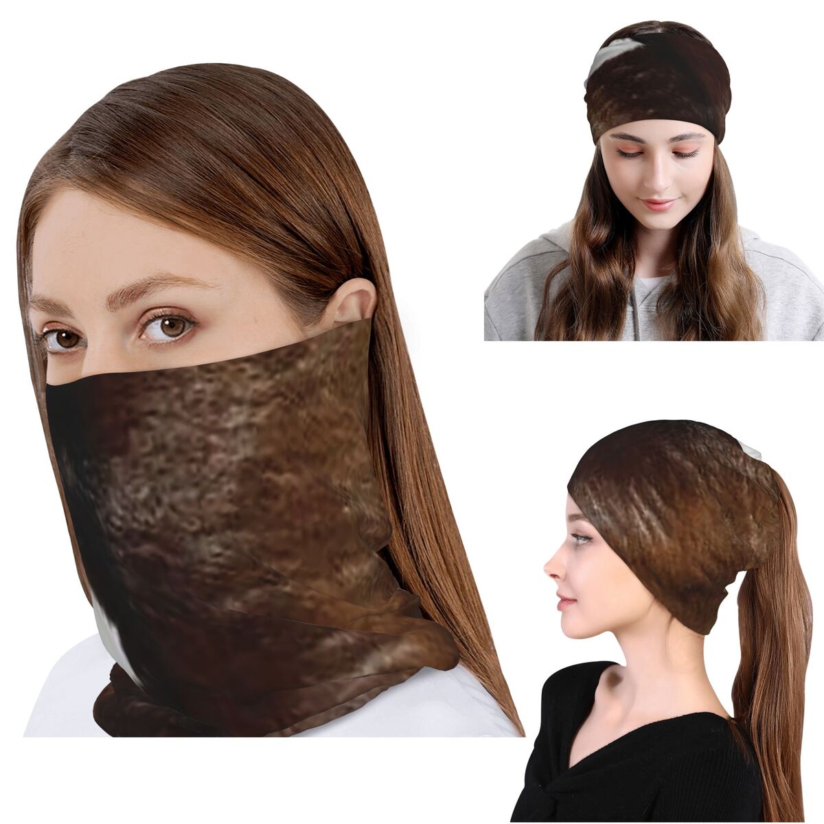 Rustic Ranch Cow Print Bandana - Knit Beanie Hat Warm recension och pris