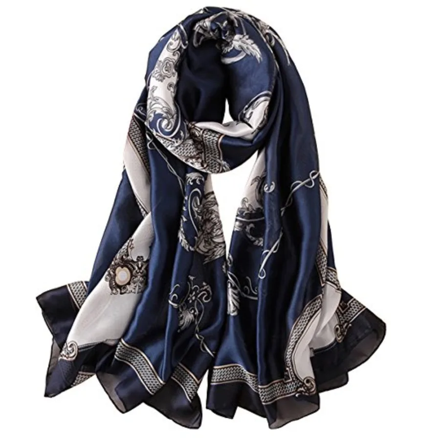 Silk Scarf Mulberry Silk Fashi - Shawl Wrap Winter recension och pris