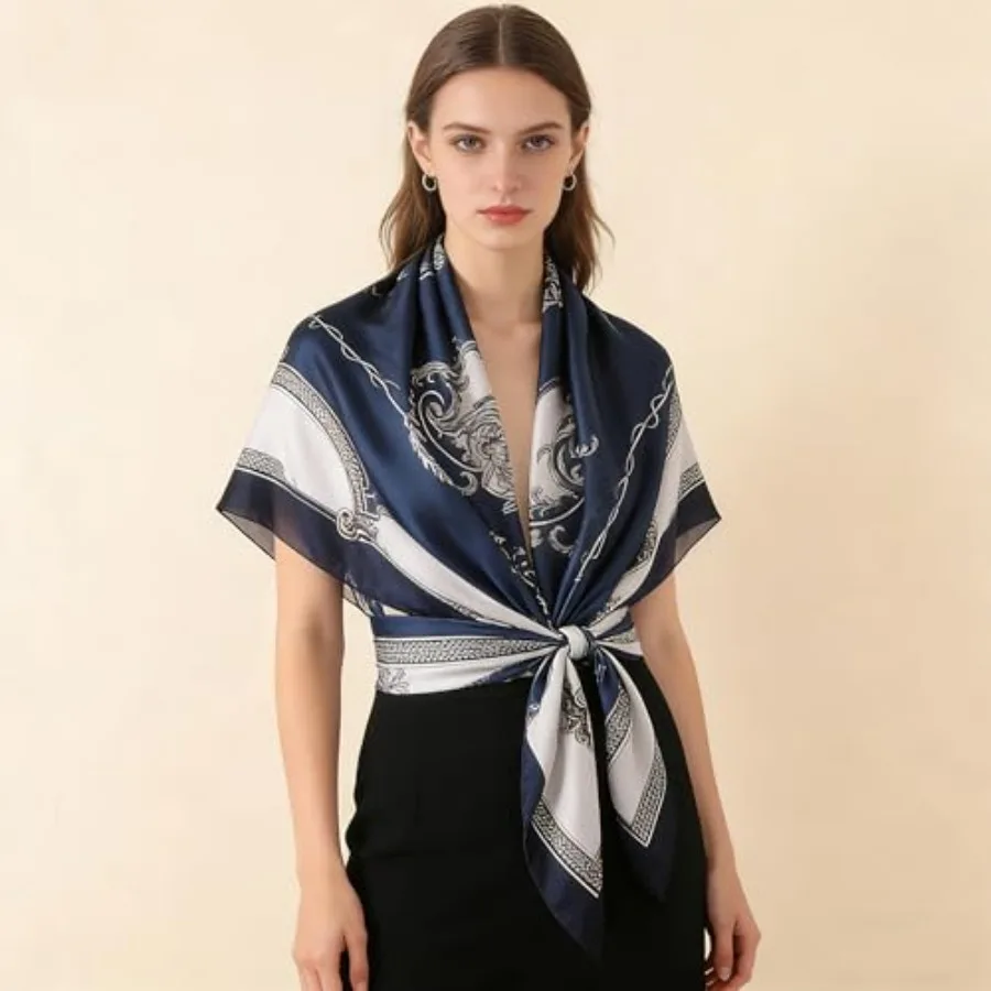 Silk Scarf Mulberry Silk Fashi - Shawl Wrap Winter recension och pris