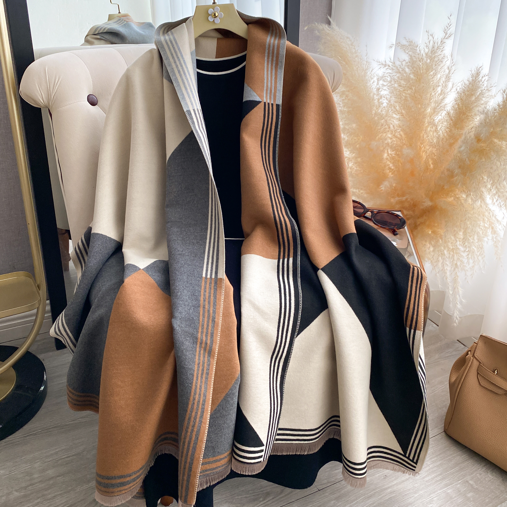2025 Luxury Winter Cashmere Sc - Cashmere Pashmina Wrap recension och pris