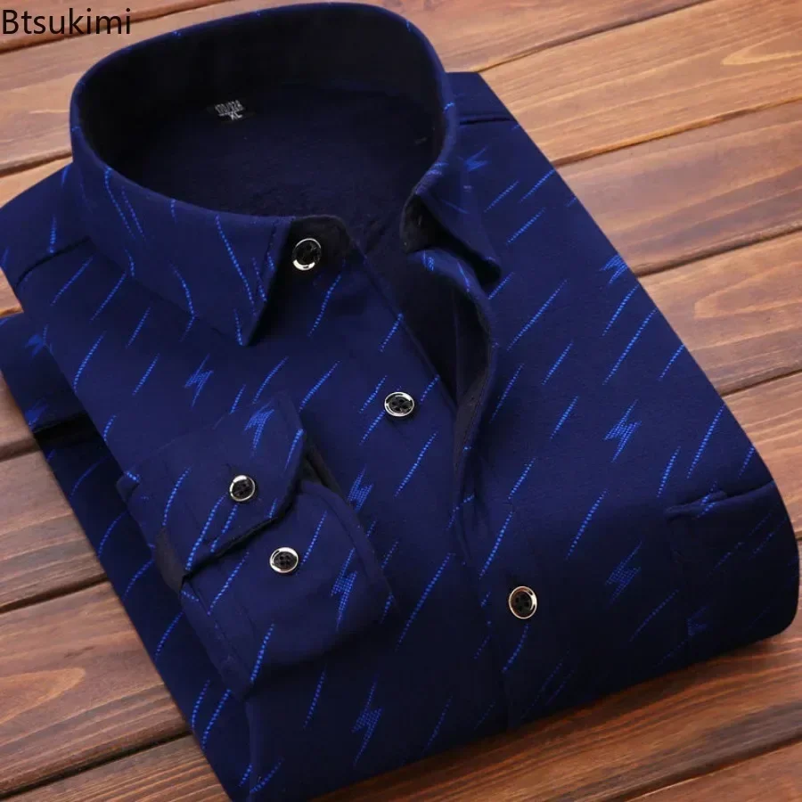 2024 Men's Winter Warm Long Sl - Flannel Shirt Lined recension och pris
