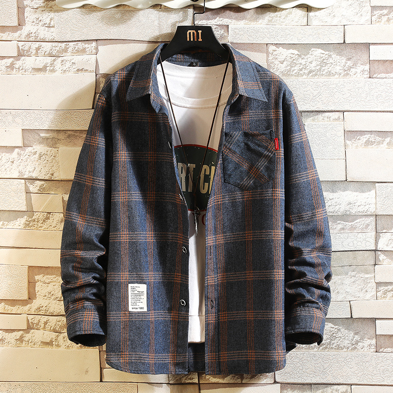 2025 Summer Men's Plaid Shirt  - Flannel Shirt Lined recension och pris