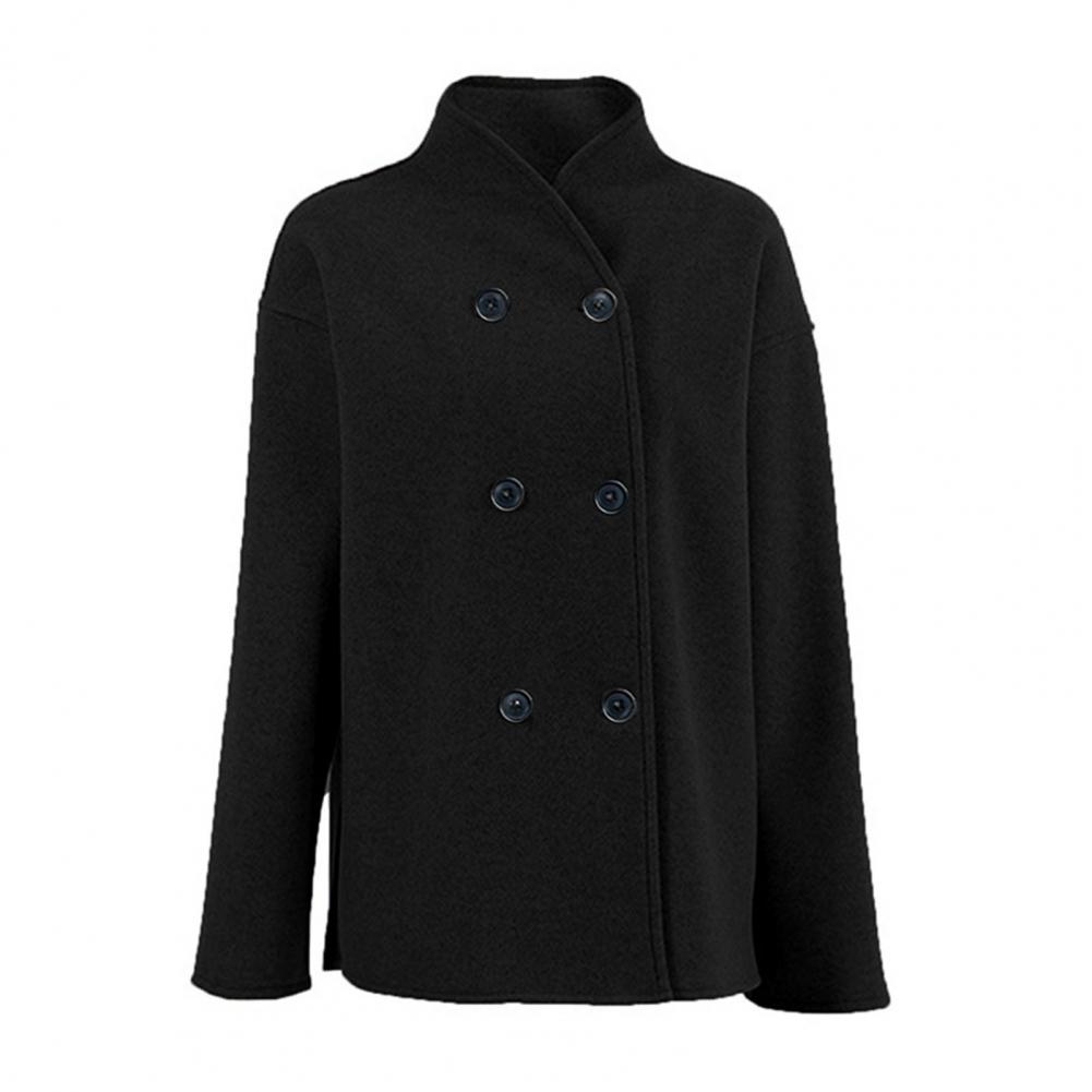 Women's Winter Cropped Wool Co - Wool Coat Peacoat recension och pris