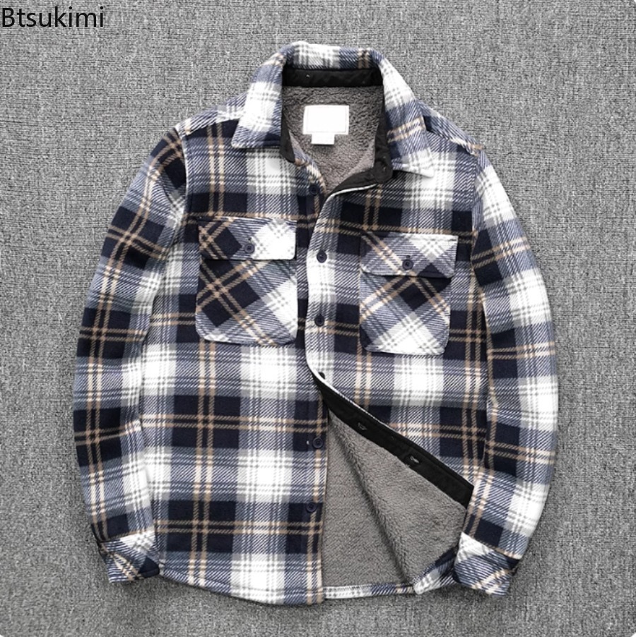 Mens Winter Fleece Linend Warm - Flannel Shirt Lined recension och pris