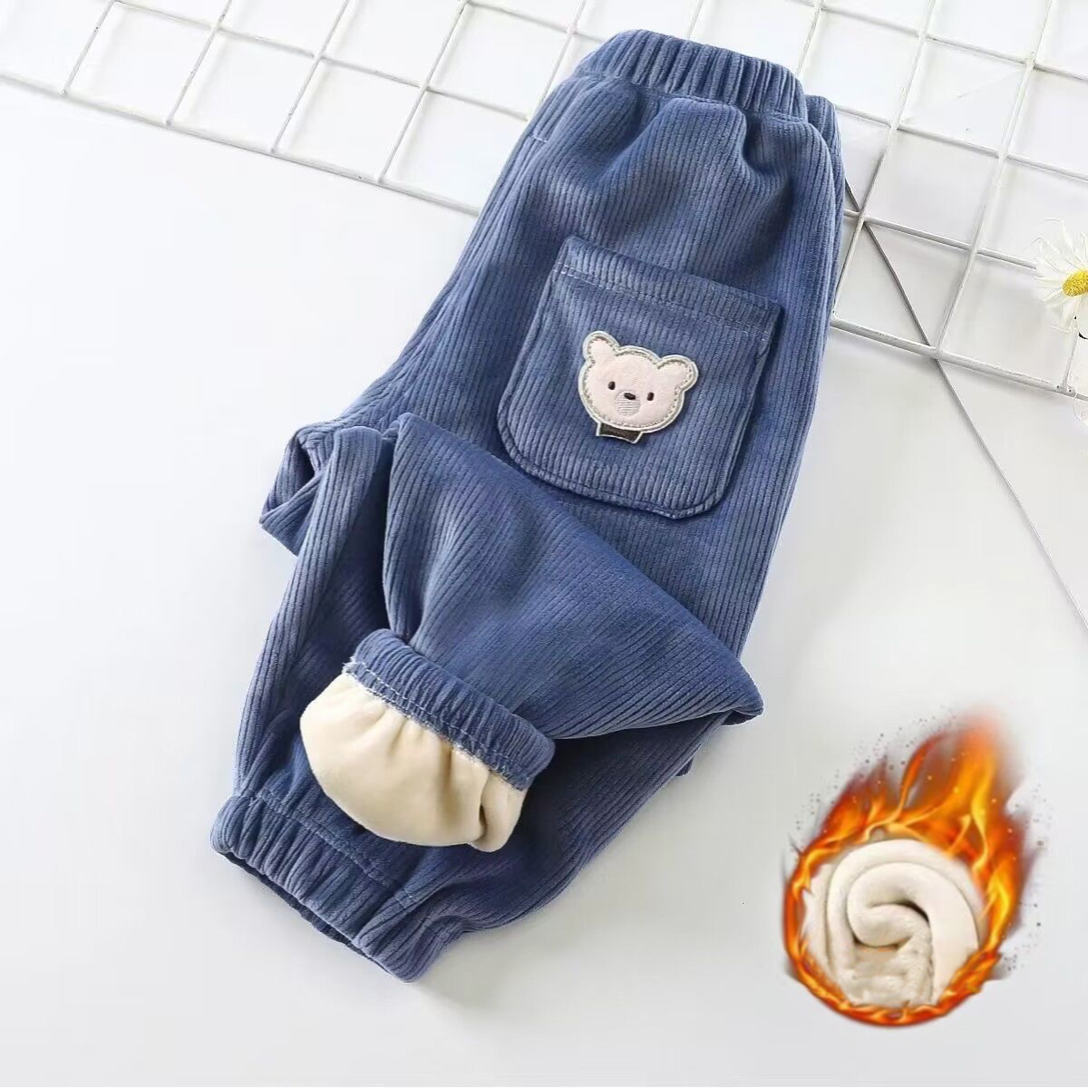 1pcs Boy Girl Winter Velvet Co - Corduroy Pant Warm recension och pris