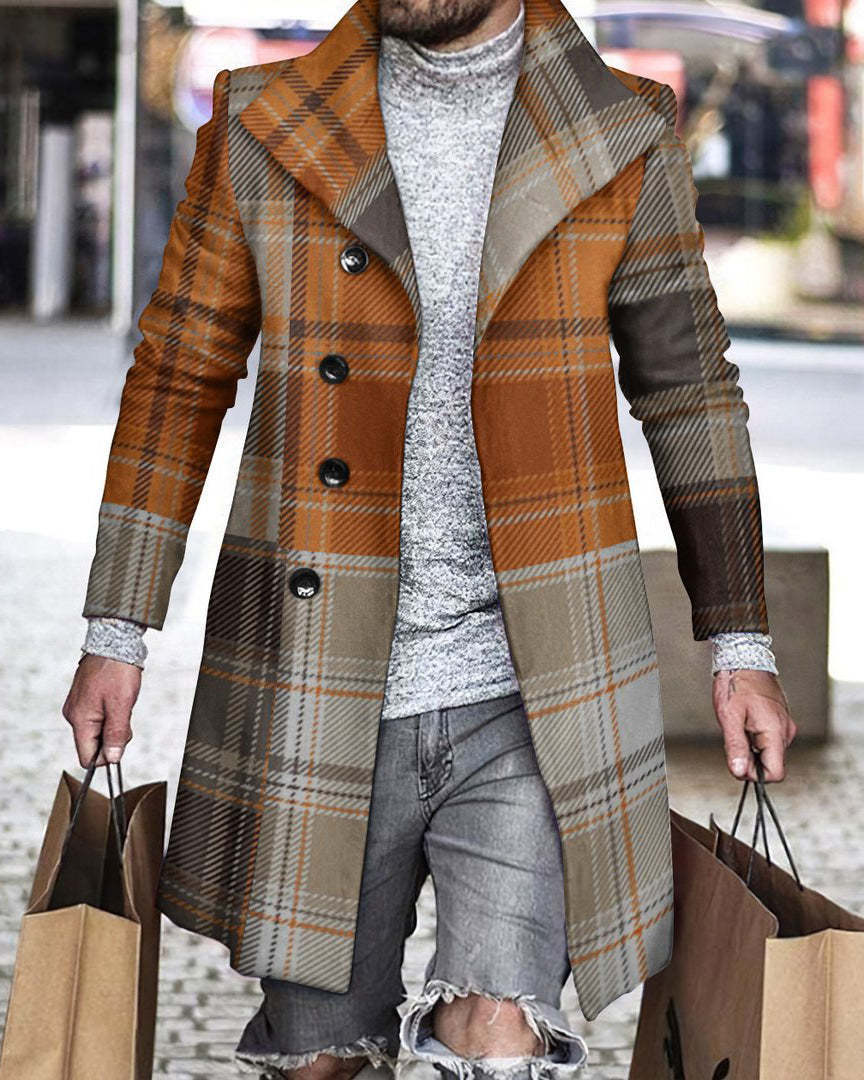 2025 Long Coat Men Mens Wool J - Wool Coat Peacoat recension och pris