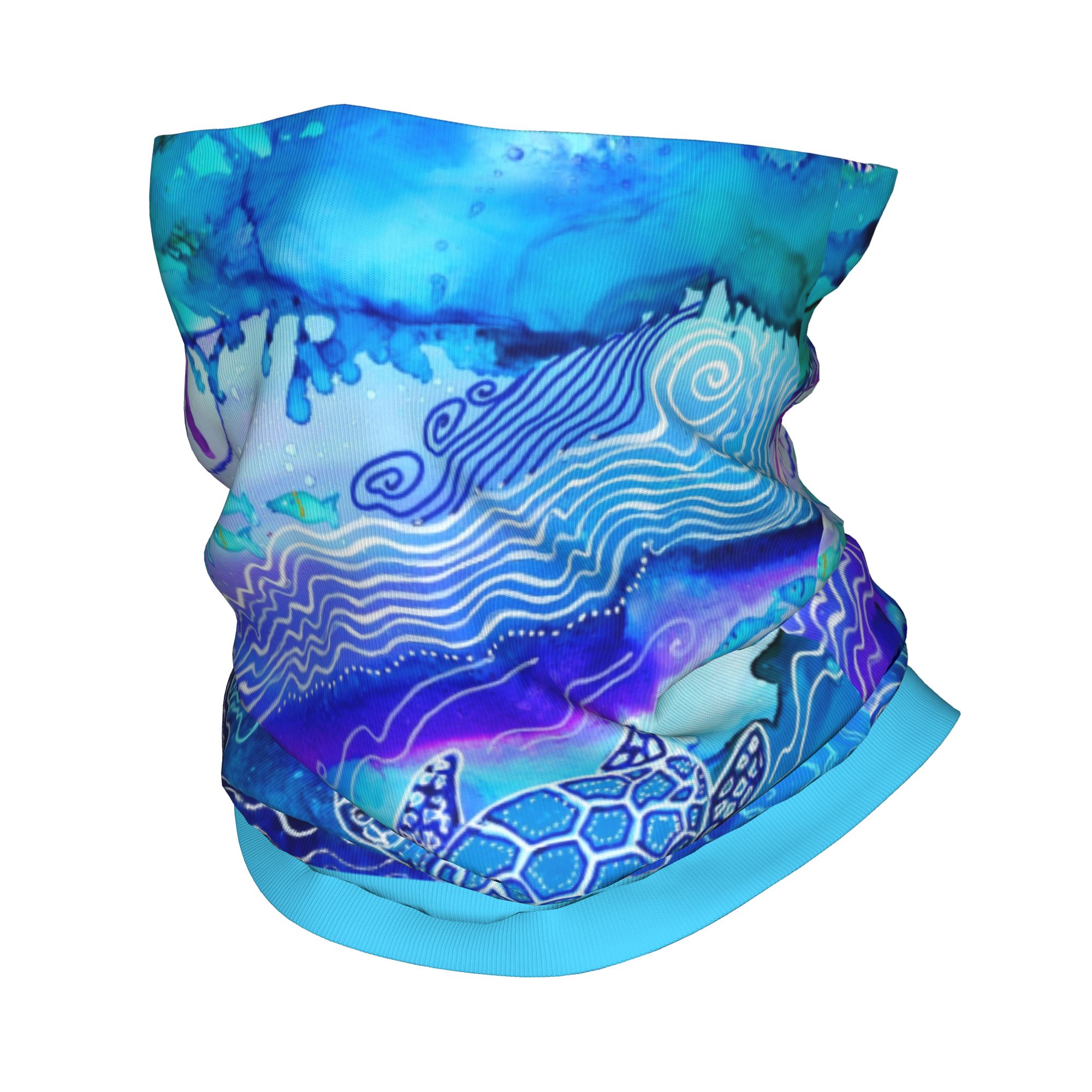 Custom Ocean Turtle Dive Winte - Neck Gaiter Fleece recension och pris