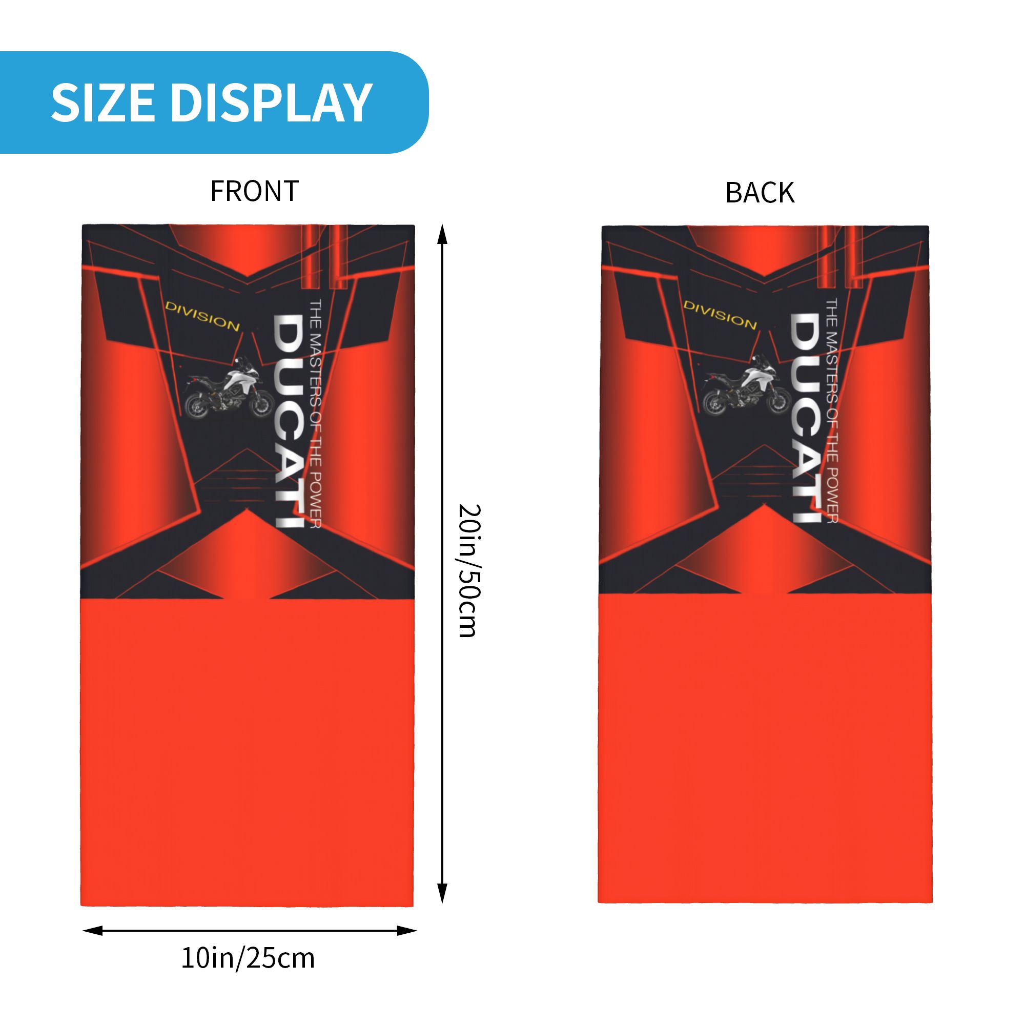 Custom Racing Sprot Ducatis  B - Neck Gaiter Fleece recension och pris