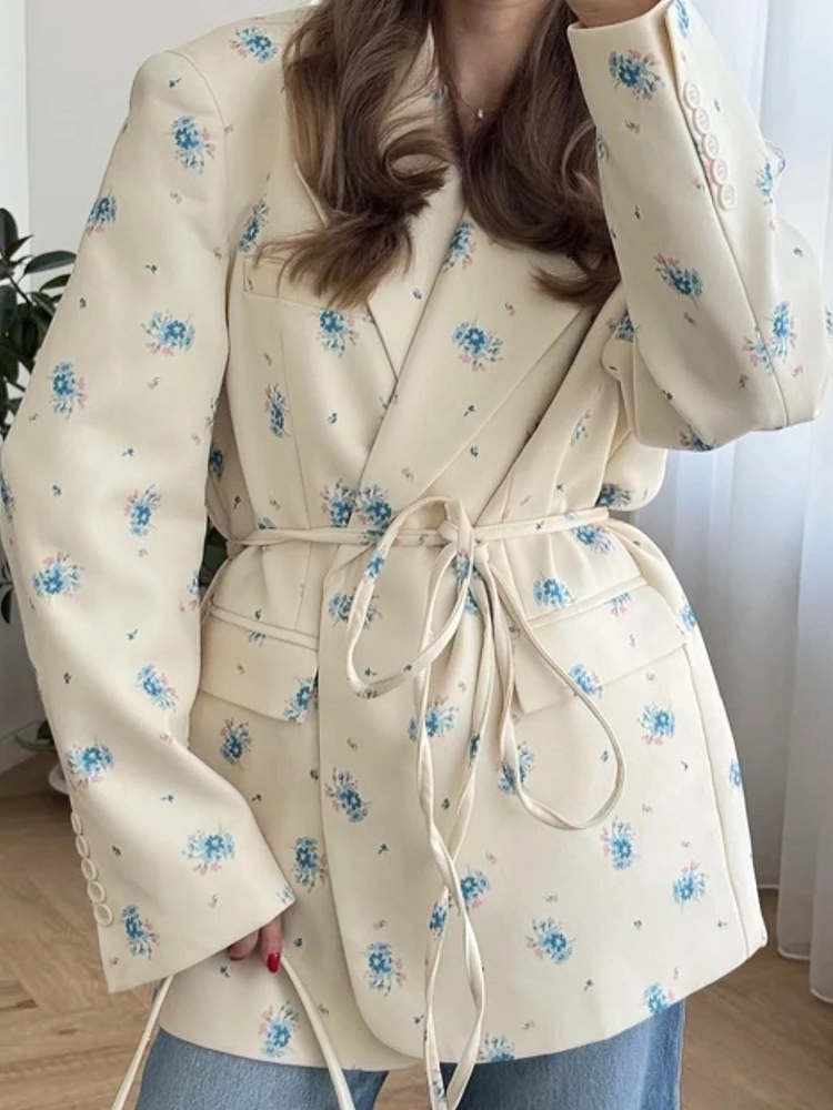 FSMG Elegant Flower Printed Lo - Down Jacket Packable recension och pris