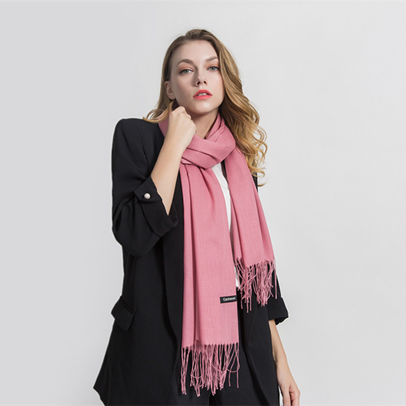 Fashion Solid Scarf Women Cash - Shawl Wrap Winter recension och pris