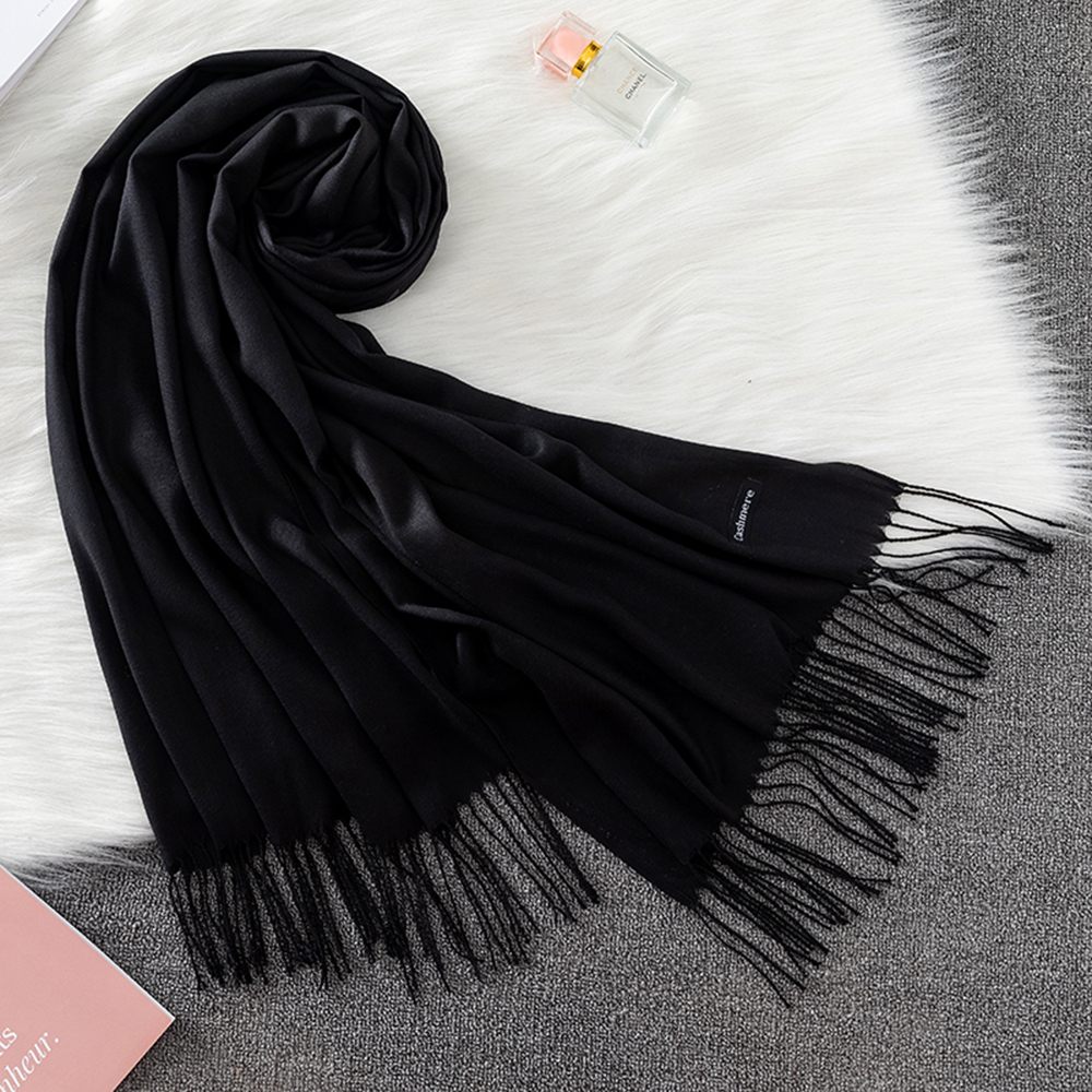 Fashion Solid Scarf Women Cash - Shawl Wrap Winter recension och pris
