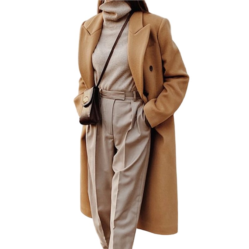 A24F-Womens Long Wool Coats Fa - Wool Coat Peacoat recension och pris