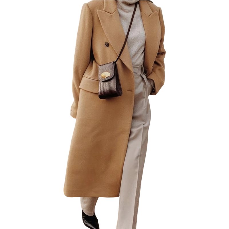 A24F-Womens Long Wool Coats Fa - Wool Coat Peacoat recension och pris
