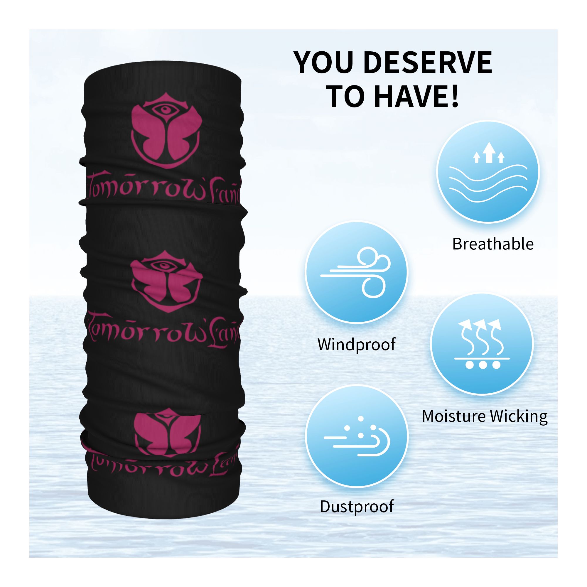 Custom Tomorrowland Neck Gaite - Neck Gaiter Fleece recension och pris