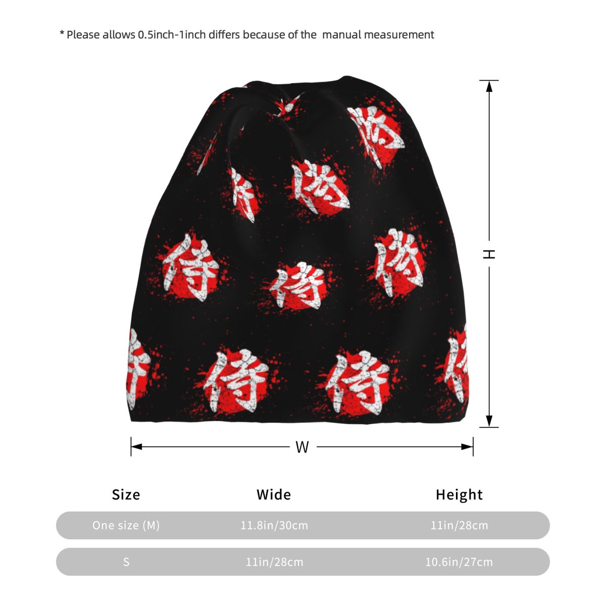 Japanese Bushido Samurai Chara - Knit Beanie Hat Warm recension och pris