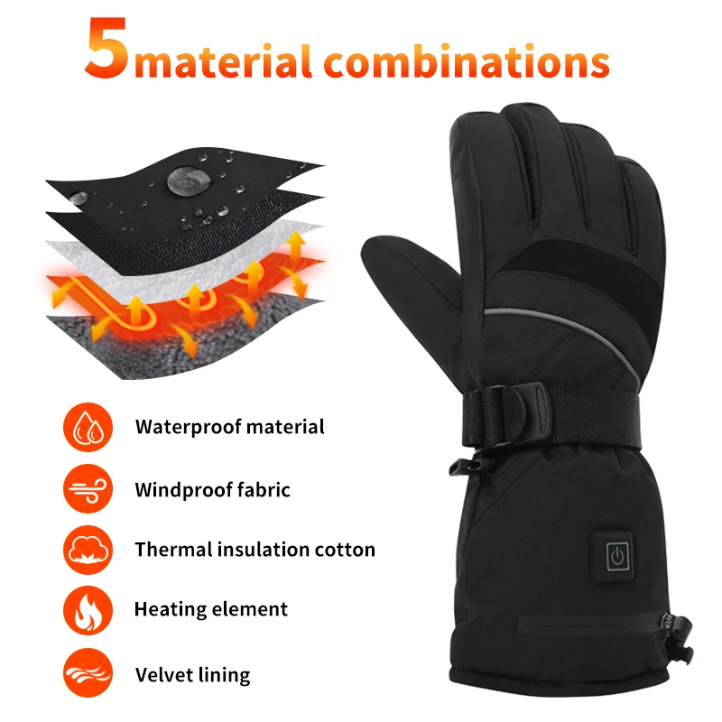 USB Rechargeable Heated Motorc - Touch Screen Gloves recension och pris